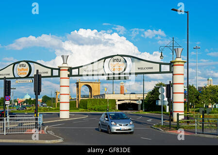 Trafford Park Einkaufszentrum, Dumplington, Greater Manchester, England UK Stockfoto