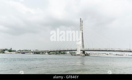 Lekki-Ikoyi Bridge, Lagos, Nigeria, Westafrika Stockfoto