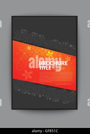schönes Buch-Cover-Design mit Blumen Muster schönes Design bunte erstaunliche Design brandneue Broschüre elegante Mode floral Stock Vektor