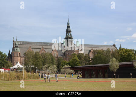 Stockholm, Schweden - 27. Juli 2016: Blick auf Nordic Museum, Stockholm, Schweden Stockfoto