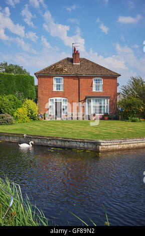 Ein Haus in West Somerton an den Norfolk Broads in Norfolk East Anglia England Großbritannien Stockfoto