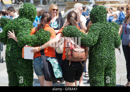 Straßenmusik Festival Trafalgar Square London England UK Europa Stockfoto