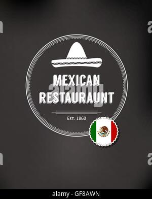 Mexikanisches Restaurant logo Stock Vektor