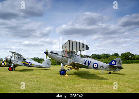 Hawker Hind K5414, G-ANEP, Shuttleworth Collection, Old Warden, Biggleswade, Bedfordshire, Stockfoto