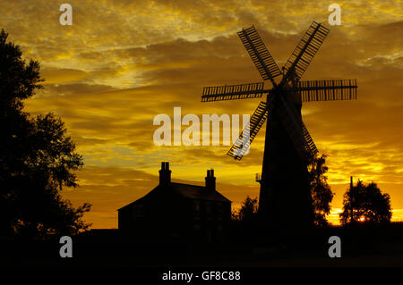 Alford fünf Segel Windmühle, Lincolnshire, Stockfoto