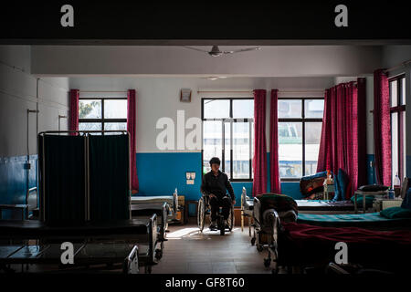 Nepal, Sangha, Wirbelsäulenverletzung Rehabilitationszentrum Stockfoto
