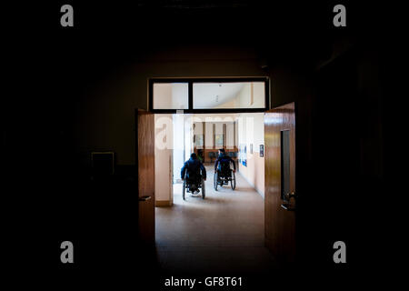Nepal, Sangha, Wirbelsäulenverletzung Rehabilitationszentrum Stockfoto