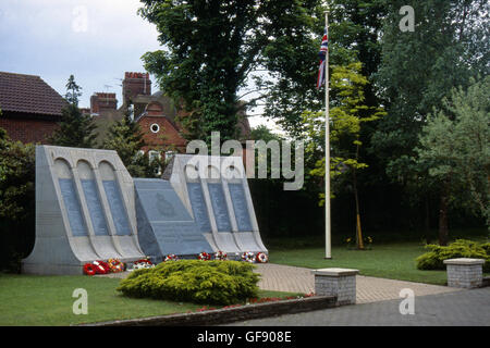 617 Geschwader Denkmal, Woodhall Spa, Lincolnshire Stockfoto