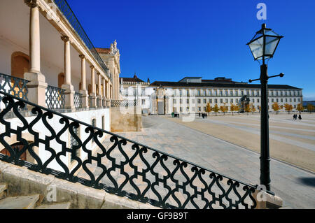 Universität von wichtigsten Platz von Coimbra, Portugal Stockfoto