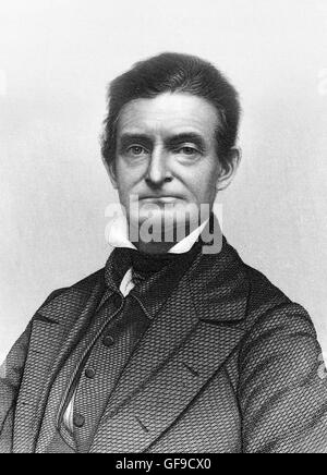 Die amerikanischen Abolitionisten John Brown (1800-1859). Kupferstich von J C Buttre Stockfoto