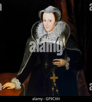 Mary Queen of Scots (1542-1587). Porträt nach Nicholas Hilliard, Ende des 16. Jahrhunderts Stockfoto