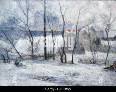 Winterlandschaft von Paul Gauguin Stockfoto
