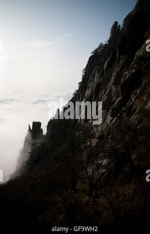 Huangshan (Provinz Anhui, China) am Morgen Stockfoto