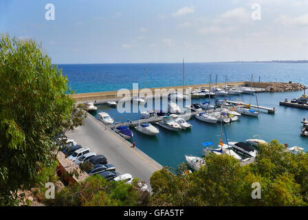 Blick auf die Marina von Cabo Roig, Costa Blanca, Spanien Stockfoto