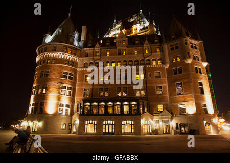 QUEBEC Stadt - 24. Mai 2016: Von Canadian Pacific Anfang 1892 gebaut und entworfen von dem Architekten Bruce Price, Château Fron Stockfoto