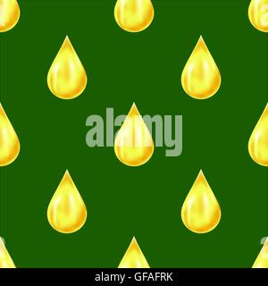 Gelben Tropfen nahtlose Muster Stock Vektor