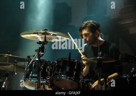 Editoren, Durchführung auf der Main Stage bei Y nicht Festival, Pikehall, Derbyshire, UK auf Freitag, 29. Juli 2016. Stockfoto