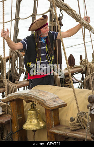 Swanage, Dorset, UK. 30. Juli 2016. Die erste jemals pirate Festival, Purbeck-Piraten-Festival, findet in Swanage im Juli. Bildnachweis: Carolyn Jenkins/Alamy Live-Nachrichten Stockfoto