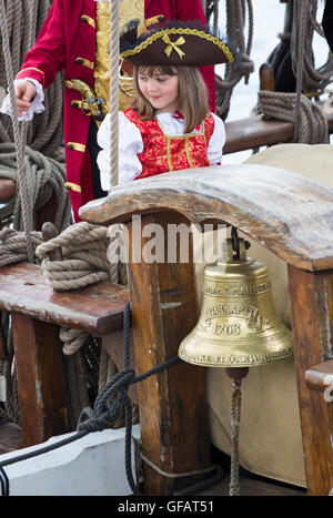 Swanage, Dorset, UK. 30. Juli 2016. Die erste jemals pirate Festival, Purbeck-Piraten-Festival, findet in Swanage im Juli. Bildnachweis: Carolyn Jenkins/Alamy Live-Nachrichten Stockfoto