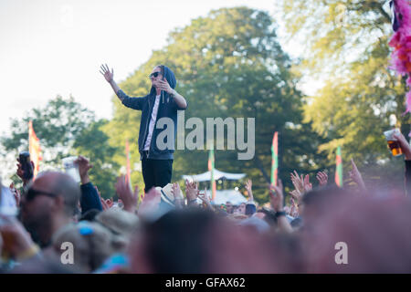 Cumbria, UK. 30. Juli 2016. Kendal Berufung Musik Festival, Cumbria, 30. Juli 2016, Crowd-Credit: PAUL WITTERICK/Alamy Live-Nachrichten Stockfoto