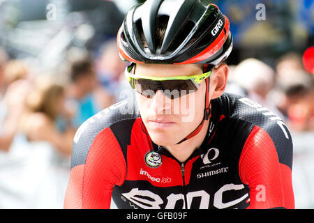 San Sebastian, Spanien. 30. Juli 2016. Ben Hermans (BMC Racing Team) während die 36. Auflage des San Sebastian Classic (Clasica de San Sebastian), eine Rasse von eines Tages 2016 UCI World Tour, am Platz der Bürgermeister am 30. Juli 2016 in San Sebastian, Spanien. Bildnachweis: David Gato/Alamy Live-Nachrichten Stockfoto