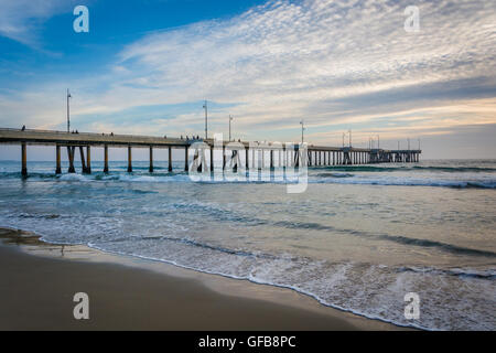 Die Pier in Venice Beach, Los Angeles, Kalifornien. Stockfoto