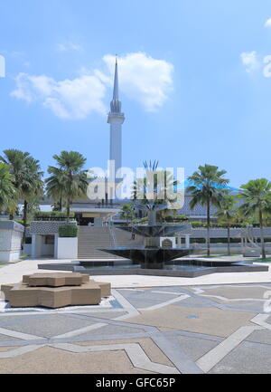 Nationalmoschee in Kuala Lumpur Malaysia. Stockfoto