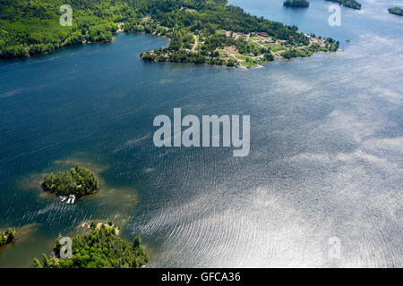 Naturerlebnisse Ontario Kanada Natur aerial views Lake Forest Stockfoto