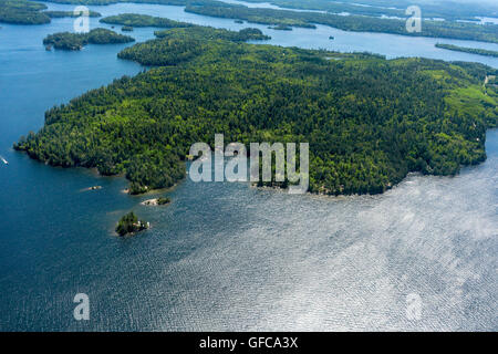 Naturerlebnisse Ontario Kanada Natur aerial views Lake Forest Stockfoto