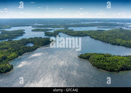 Naturerlebnisse Ontario Kanada Natur aerial views Lake Forest Stockfoto