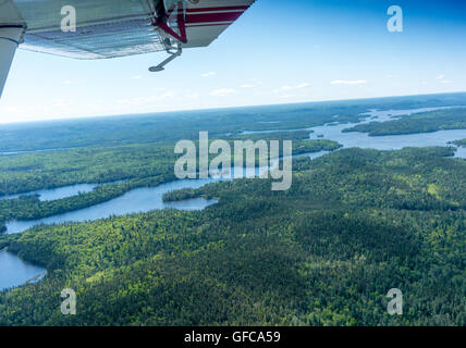 Naturerlebnisse Ontario Kanada Natur im Wasserflugzeug Stockfoto