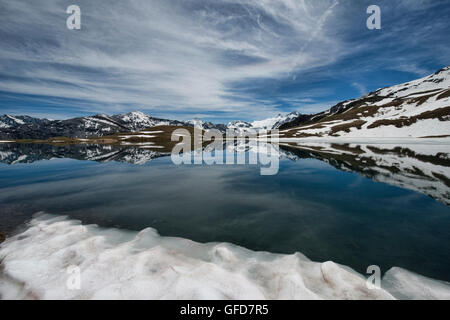 Die malerischen Lac des Autannes entlang der Haute Route, Val d ' Anniviers, Schweiz Stockfoto