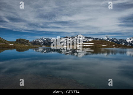 Die malerischen Lac des Autannes entlang der Haute Route, Val d ' Anniviers, Schweiz Stockfoto