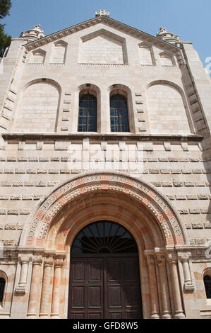 Jerusalem, den Berg Zion: Details der Dormitio Abtei, in der Abtei Hagia Maria Sion in der vermuteten Ort, an dem die Jungfrau Maria gestorben Stockfoto