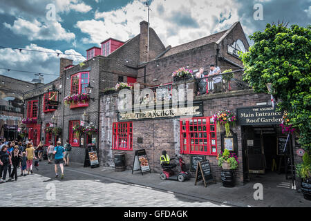 Außenansicht des öffentlichen Hauses The Anchor, Southwark, London, SE1, England, VEREINIGTES KÖNIGREICH Stockfoto