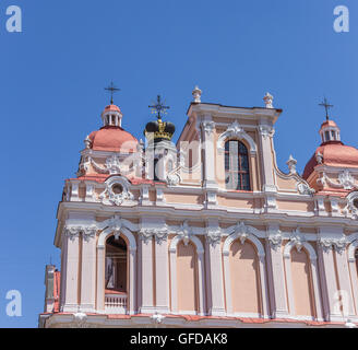 Detail des St.-Kasimir-Kirche in Vilnius, Litauen Stockfoto