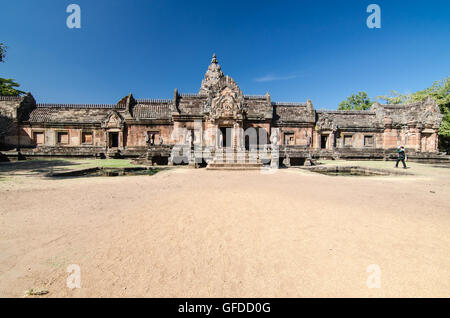 BURIRAM, THAILAND - Dezember 29,2015: Phanom Rung Historical Park, Burg Felsen in der Northeastl in Buriram Thailand. Stockfoto