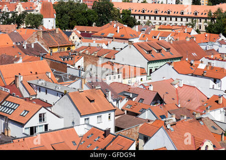 Altstadt von Budweis, Budweis, Budvar, Süd-Böhmen, Tschechische Republik, Europa Stockfoto