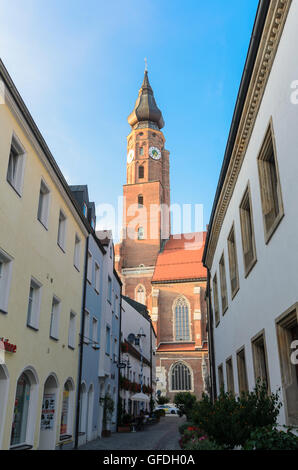 Straubing: Basilika von St. Jacob, Kirche, Deutschland, Bayern, Bayern, Niederbayern, Niederbayern Stockfoto