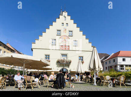 Deggendorf: Luitpoldplatz, altes Rathaus, Deutschland, Bayern, Bayern, Niederbayern, Niederbayern Stockfoto