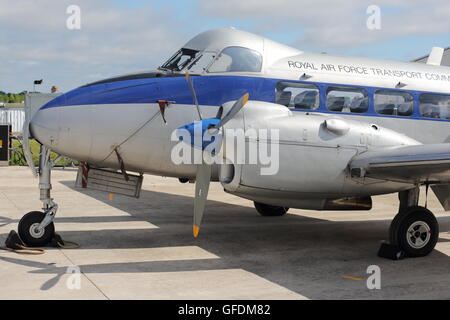 De Havilland DH-104 Dove G-DHDV auf der Farnborough International Airshow 2016 Stockfoto