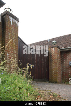 Verlassenen und verfallenen Sunninghill Park ehemalige Wohnhaus des TRH Herzog & Herzogin von York, Sunninghill, Großbritannien. Stockfoto