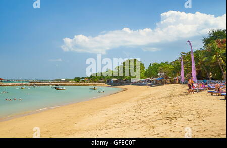 Strand von Sanur, Bali, Indonesien Stockfoto