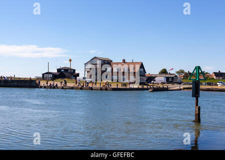 Fluß Blyth Southwold Hafenblick auf walberswick Stockfoto