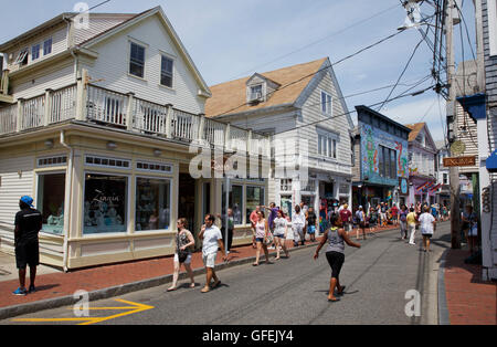 Einkaufsstraße, Provincetown, Massachusetts Stockfoto