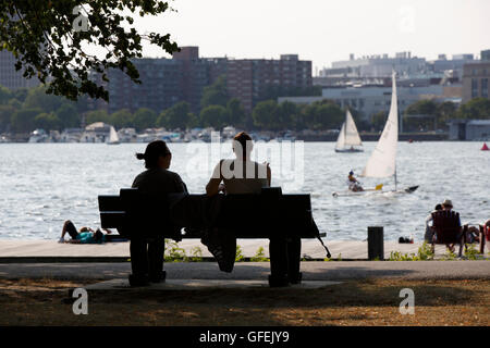 Die Esplanade, Boston, Massachusetts Stockfoto