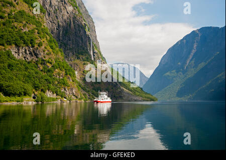 Sognefjord Fjord Touristengebiet in Norwegen nördlich von Bergen Stockfoto