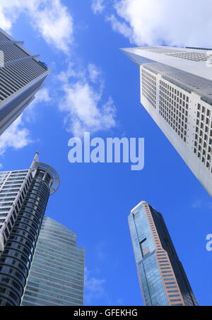 Singapur im Stadtzentrum von CBD. Stockfoto