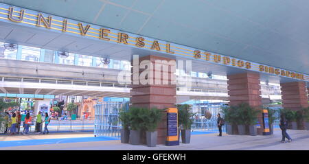 Universal Studios in Resorts World Sentosa in Singapur. Stockfoto