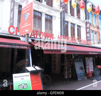 Chinatown Heritage Centre in Singapur. Stockfoto